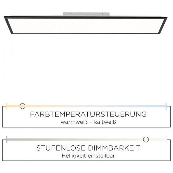 Lampa sufitowa Paul Neuhaus Sufitowa lampa  Flat 14757-18 LED 37W biała czarna 12645215 4043689968069