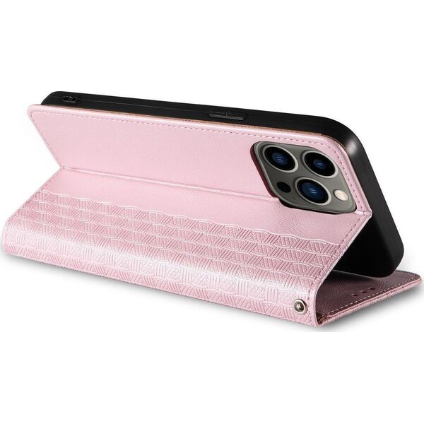 Hurtel Magnet Strap Case etui iPhone 14 Plus pokrowiec z klapką portfel mini smycz podstawka różowe 12718342 9145576263594