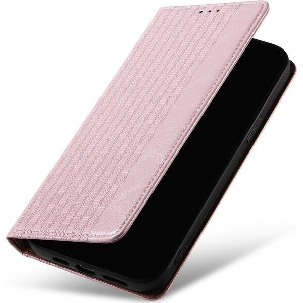 Hurtel Magnet Strap Case etui iPhone 14 Plus pokrowiec z klapką portfel mini smycz podstawka różowe 12718342 9145576263594
