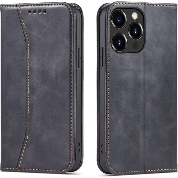 Hurtel Magnet Fancy Case etui iPhone 14 pokrowiec z klapką portfel podstawka czarne 12718358 9145576263723