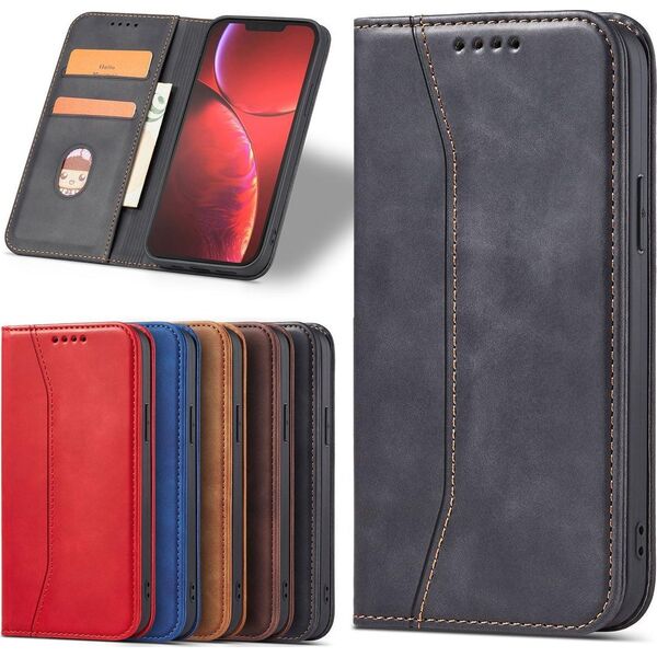 Hurtel Magnet Fancy Case etui iPhone 14 pokrowiec z klapką portfel podstawka czarne 12718358 9145576263723