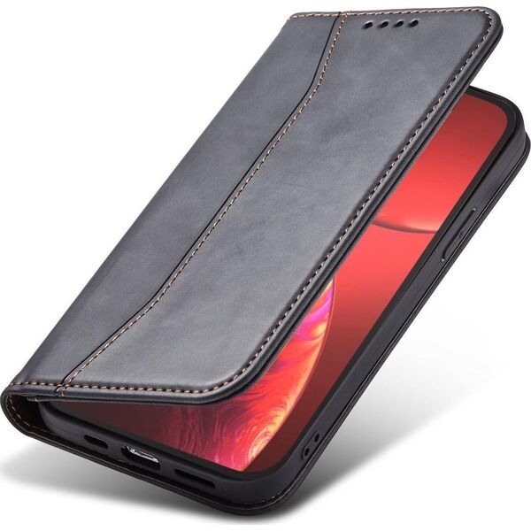 Hurtel Magnet Fancy Case etui iPhone 14 pokrowiec z klapką portfel podstawka czarne 12718358 9145576263723
