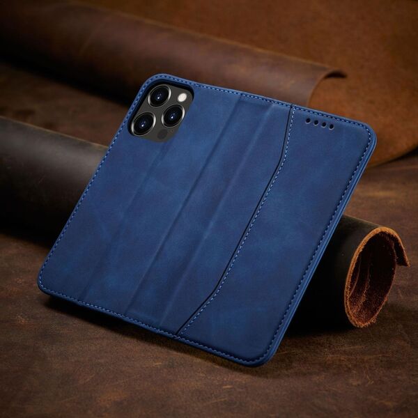 Hurtel Magnet Fancy Case etui iPhone 14 pokrowiec z klapką portfel podstawka niebieskie 12718362 9145576263730