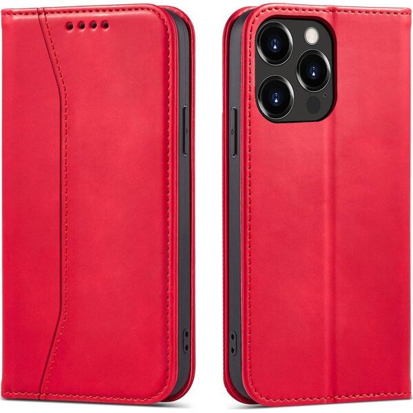 Hurtel Magnet Fancy Case etui iPhone 14 Pro pokrowiec z klapką portfel podstawka czerwone 12718370 9145576263808