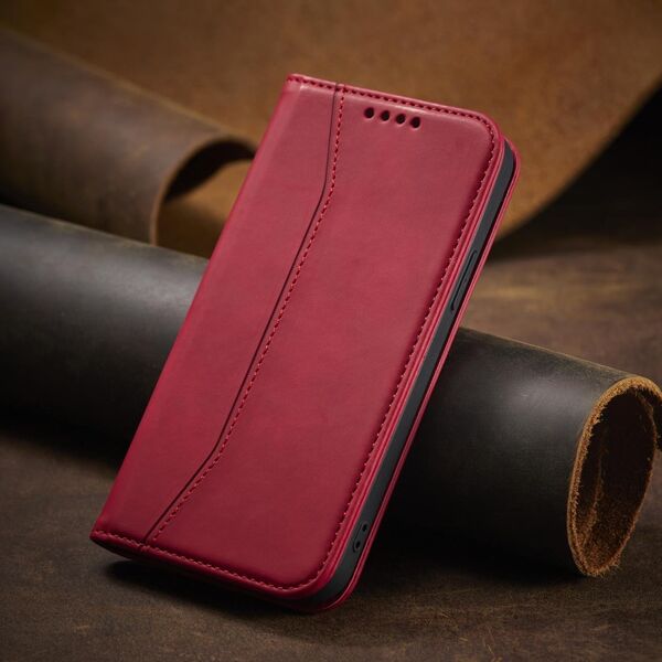 Hurtel Magnet Fancy Case etui iPhone 14 Pro pokrowiec z klapką portfel podstawka czerwone 12718370 9145576263808