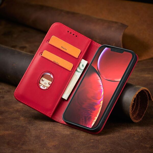 Hurtel Magnet Fancy Case etui iPhone 14 Pro pokrowiec z klapką portfel podstawka czerwone 12718370 9145576263808