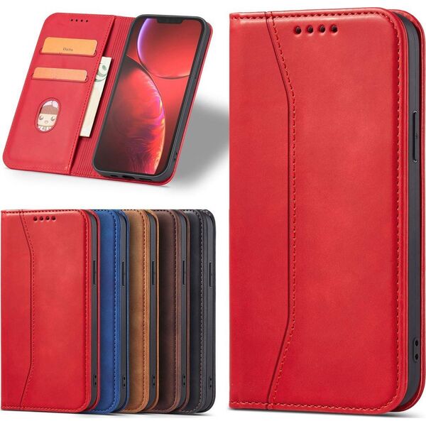 Hurtel Magnet Fancy Case etui iPhone 14 Pro pokrowiec z klapką portfel podstawka czerwone 12718370 9145576263808