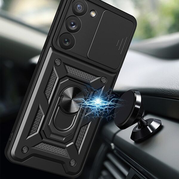 Hurtel Hybrid Armor Camshield etui do Samsung Galaxy A14 pancerny pokrowiec z osłoną na aparat różowe 12718494 9145576272855