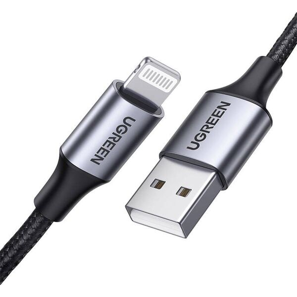 Kabel USB Ugreen USB-A - Lightning 1.5 m Czarny (UGR1460) 12723699 6957303861576