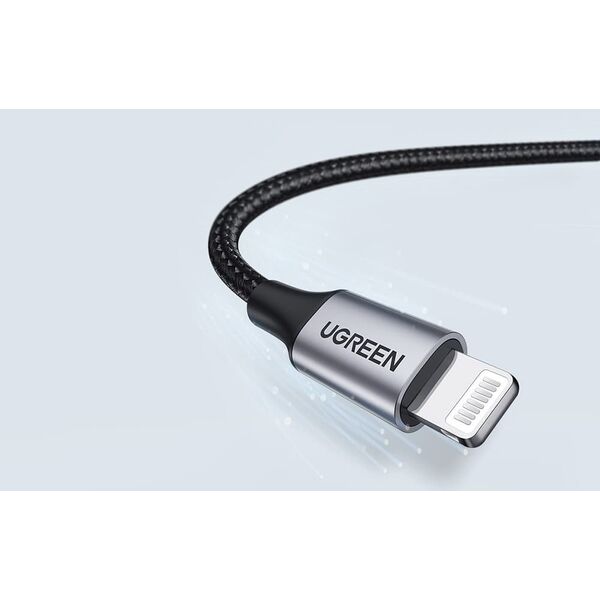 Kabel USB Ugreen USB-A - Lightning 1.5 m Czarny (UGR1460) 12723699 6957303861576