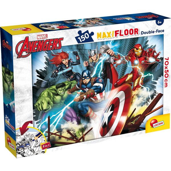 Lisciani LISCIANI MARVEL PUZZLE DF MAXI FLOOR 150 AVENGERS 12725594 8008324100392