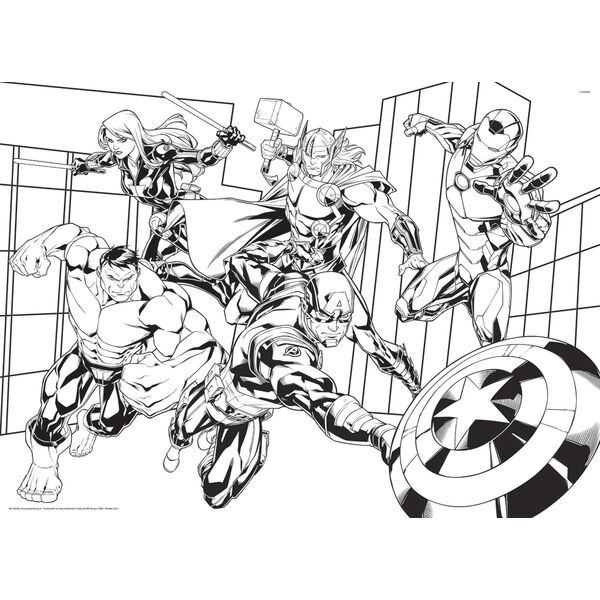 Lisciani LISCIANI MARVEL PUZZLE DF MAXI FLOOR 150 AVENGERS 12725594 8008324100392