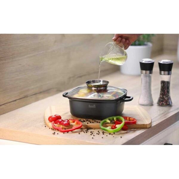 Berretti BERRETTI - Garnek Brytfanna - GRANITE - indukcja gaz piekarnik - 28 cm - 2,4 L - BR-3520 12727707 5902041303520