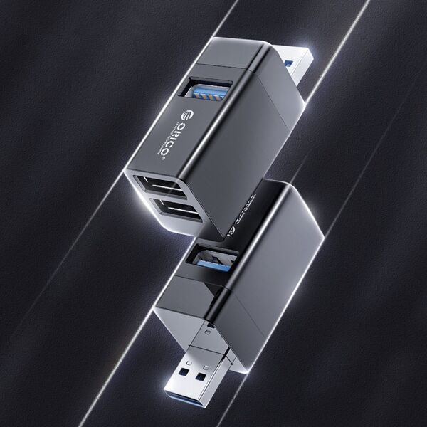 HUB USB Orico MINI-U32-BK-BP 3x USB-A 3.0 (MINI-U32-BK-BP) 12728646 6936761814928
