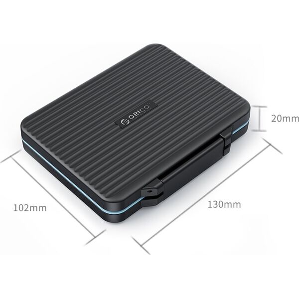 Pokrowiec Orico Etui na karty pamięci, 6 x SD, 4 x microSD, 1 x CF (PHCD-6-BK-BP) 12728648 6936761828567