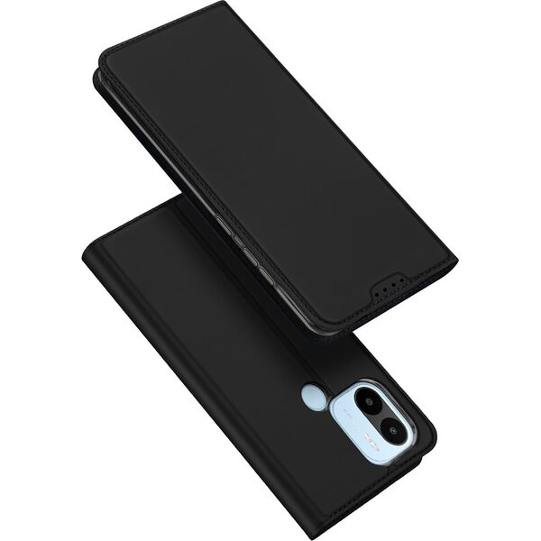 Dux Ducis Dux Ducis Skin Pro etui do Xiaomi Redmi A1+ pokrowiec z klapką portfel na kartę podstawka czarne 12729210 6934913031353