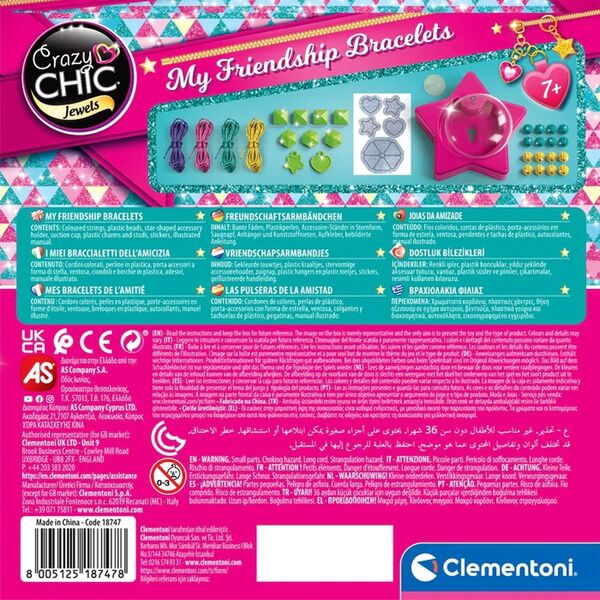 Clementoni Clementoni Crazy chic. Bransoletki przyjaźni 18769 12732321 8005125187690
