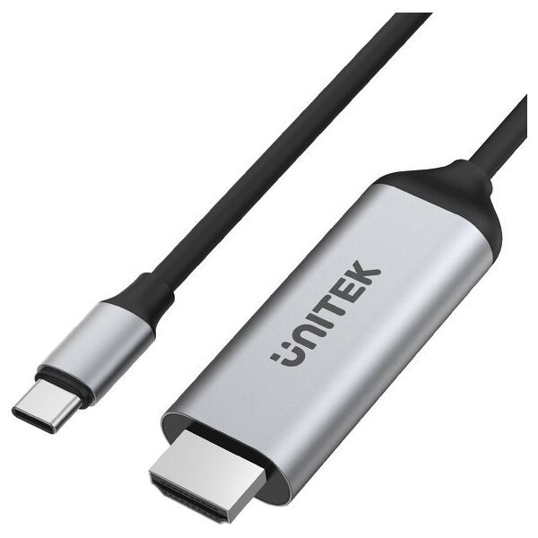 Kabel USB Unitek USB-C - HDMI 1.8 m Srebrny (V1423A) 12734896 4894160048196