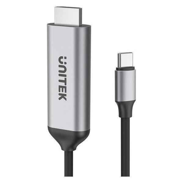 Kabel USB Unitek USB-C - HDMI 1.8 m Srebrny (V1423A) 12734896 4894160048196