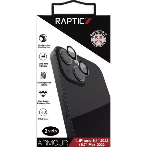 Raptic Raptic X-Doria Armour Camera Glass szkło hartowane iPhone 14 / 14 Plus na tylny aparat 12735764 6950941496476
