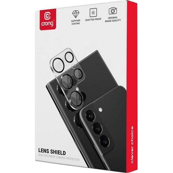 Crong Crong Lens Shield - Szkło na aparat i obiektyw Samsung Galaxy S23+ 12735853 5904310702515