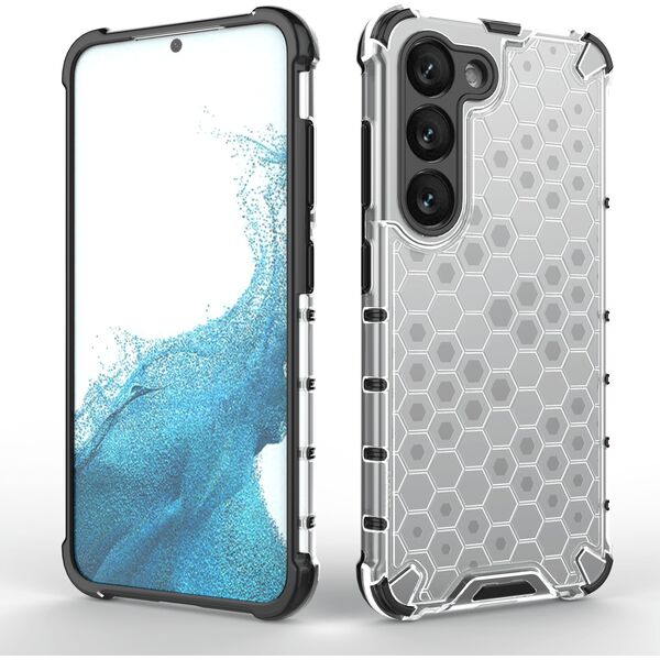 Hurtel Honeycomb etui do Samsung Galaxy S23 pancerny hybrydowy pokrowiec czarne 12741060 9145576272275