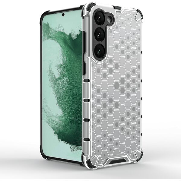 Hurtel Honeycomb etui do Samsung Galaxy S23+ pancerny hybrydowy pokrowiec przezroczyste 12741068 9145576272329