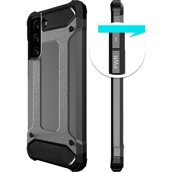 Hurtel Hybrid Armor etui do Samsung Galaxy S23 Ultra pancerny hybrydowy pokrowiec niebieskie 12741090 9145576272602