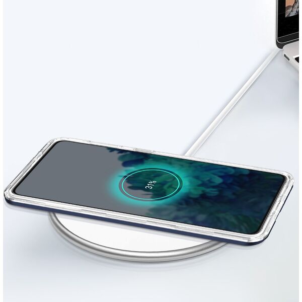 Hurtel Clear 3in1 etui do Samsung Galaxy S23+ silikonowy pokrowiec z ramką niebieskie 12741106 9145576272695