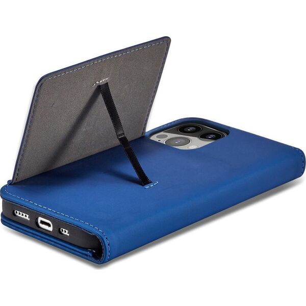 Hurtel Magnet Card Case etui Samsung Galaxy S23 pokrowiec z klapką portfel podstawka niebieskie 12741384 9145576271049