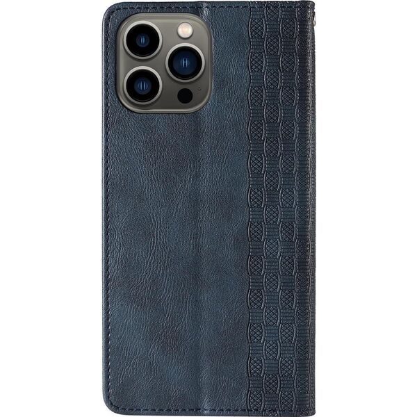 Hurtel Magnet Strap Case etui Samsung Galaxy S23 Ultra pokrowiec z klapką portfel mini smycz podstawka niebieskie 12741402 9145576271322