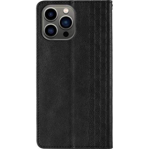 Hurtel Magnet Strap Case etui Samsung Galaxy S23 Ultra pokrowiec z klapką portfel mini smycz podstawka czarne 12741403 9145576271315