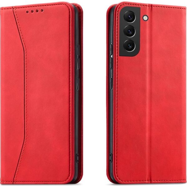 Hurtel Magnet Fancy Case etui Samsung Galaxy S23+ pokrowiec z klapką portfel podstawka czerwone 12741410 9145576271490