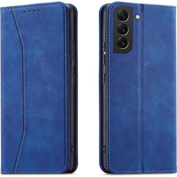 Hurtel Magnet Fancy Case etui Samsung Galaxy S23+ pokrowiec z klapką portfel podstawka niebieskie 12741413 9145576271483