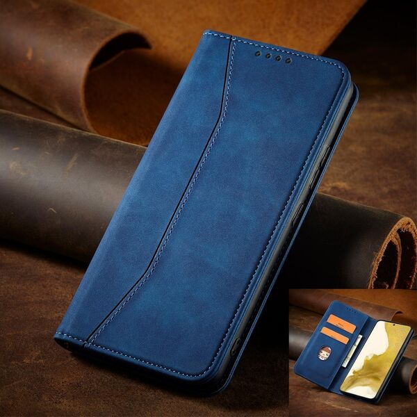 Hurtel Magnet Fancy Case etui Samsung Galaxy S23+ pokrowiec z klapką portfel podstawka niebieskie 12741413 9145576271483