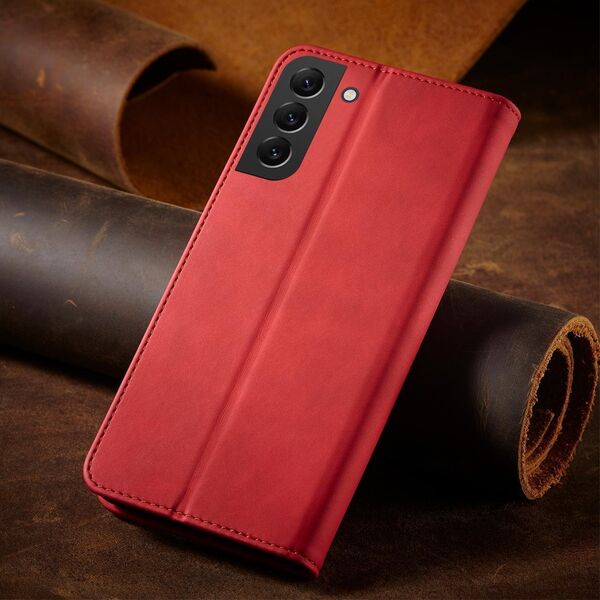 Hurtel Magnet Fancy Case etui Samsung Galaxy S23 Ultra pokrowiec z klapką portfel podstawka czerwone 12741417 9145576271537