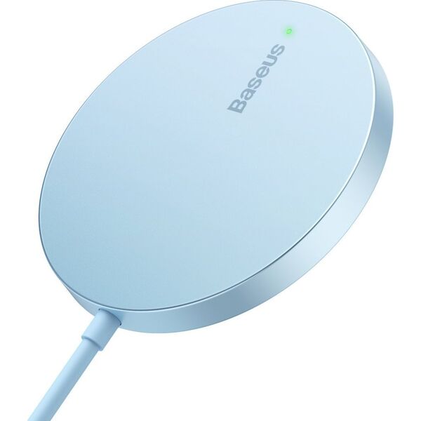 Ładowarka Baseus Ładowarka bezprzewodowa MagSafe Baseus Simple Mini3 Qi 15W niebieska 12742944 6932172623296