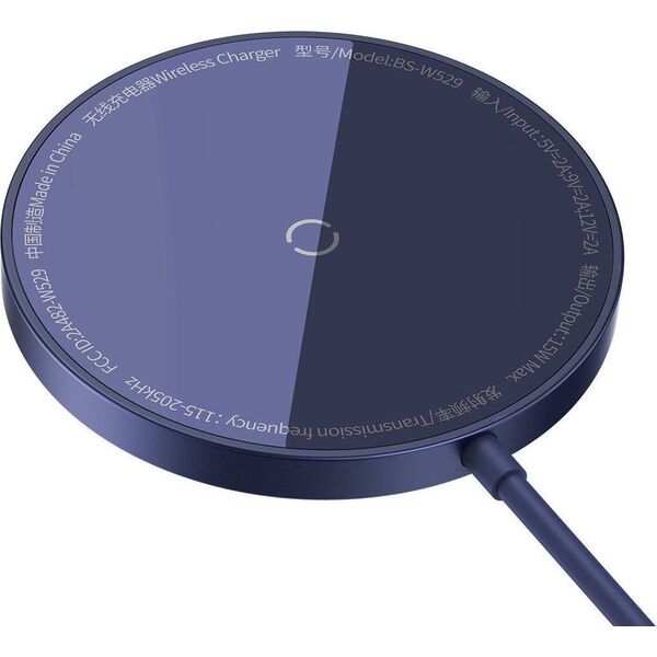 Ładowarka Baseus Ładowarka bezprzewodowa magnetyczna Baseus Simple Mini3 15W (fioletowa) 12743049 6932172623289