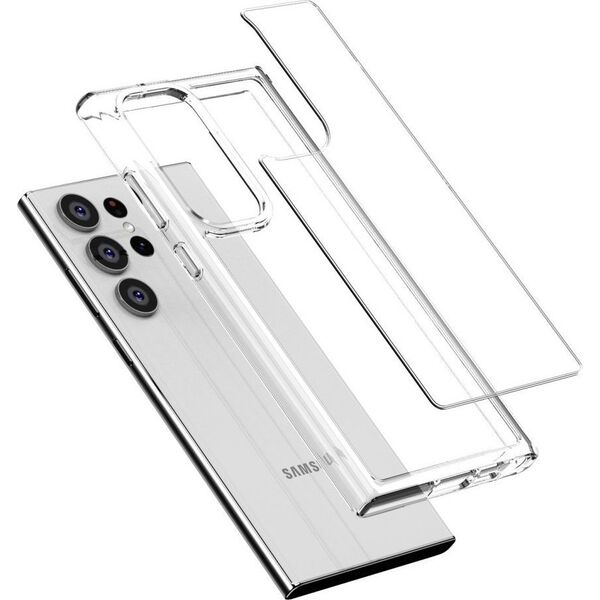 Crong Crong Crystal Shield Cover - Etui Samsung Galaxy S23 Ultra (przezroczysty) 12747732 5904310702416