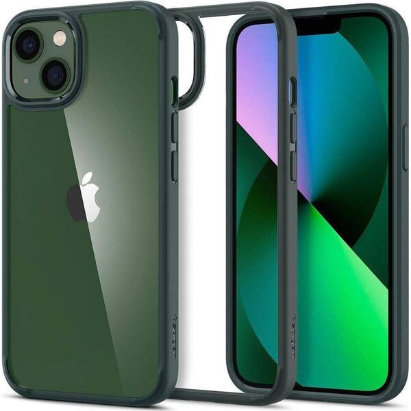 Spigen Etui IPHONE 13 Spigen Ultra Hybrid Crystal Midnight Green 12747970 8809811861129