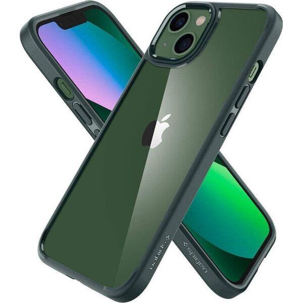 Spigen Etui IPHONE 13 Spigen Ultra Hybrid Crystal Midnight Green 12747970 8809811861129