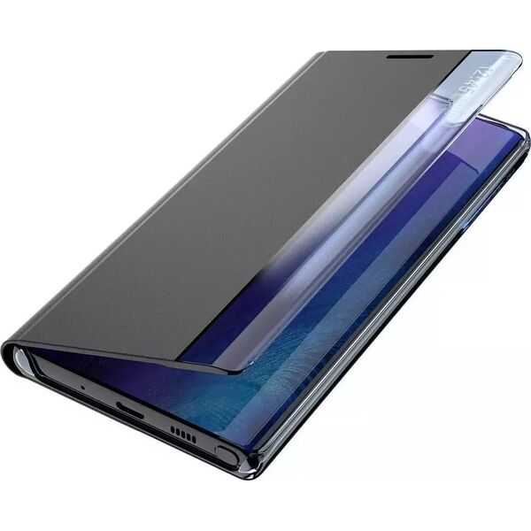 4kom.pl Etui New Sleep Case do Samsung Galaxy S23+ Plus pokrowiec z klapką podstawka czarne 12748013 9145576270110