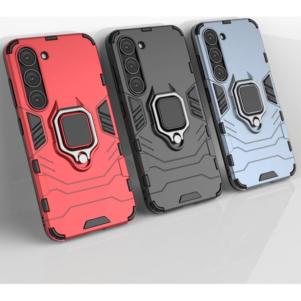 Hurtel Ring Armor etui do Samsung Galaxy S23 pancerny pokrowiec uchwyt magnetyczny ring czarne 12748379 9145576272206