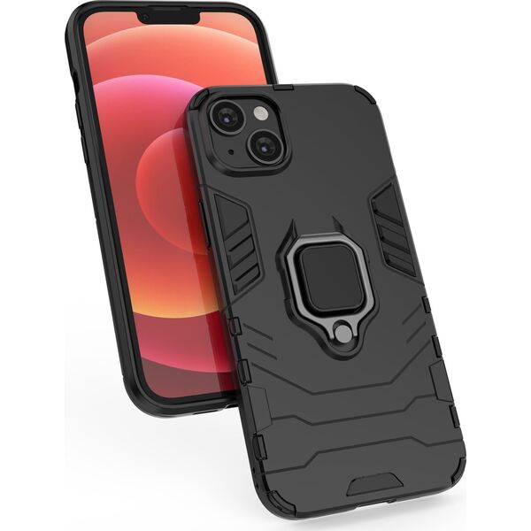 Hurtel Ring Armor etui do iPhone 14 pancerny pokrowiec uchwyt magnetyczny ring czarne 12748381 9145576272176