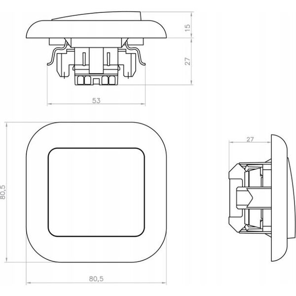 Montis Łącznik instalacyjny schodowy WP-5F MONTIS EXTENSA MT055S 12759028 5901811404825