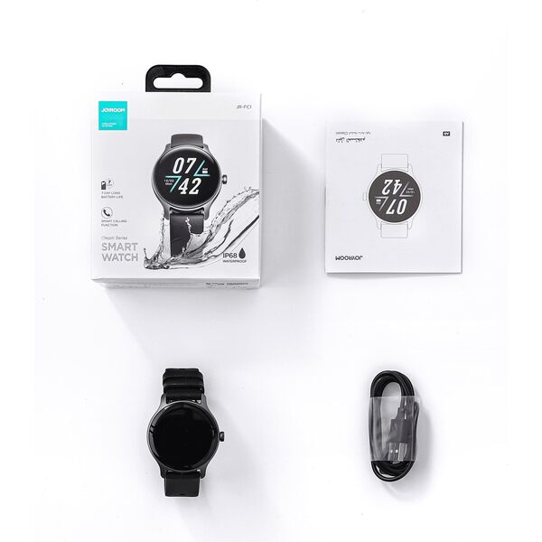 Smartwatch Joyroom FC1 Czarny  (JYR612) 12760155 6956116743826