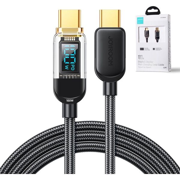 Kabel USB Joyroom USB-C - USB-C 1.2 m Czarny (JYR646) 12774003 6956116731137