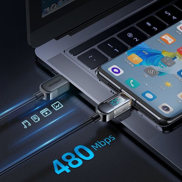 Kabel USB Joyroom USB-C - USB-C 1.2 m Czarny (JYR646) 12774003 6956116731137
