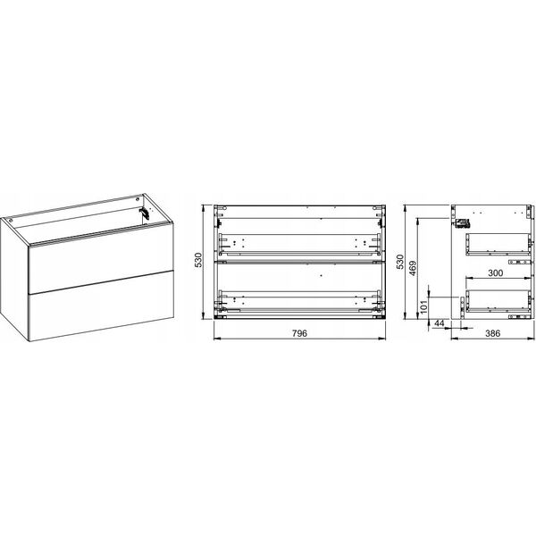 169335 KOMODA FRAME 80 2S WHITE HG BEZ BLATU PDW // EL.169335 12774287 5907546892920