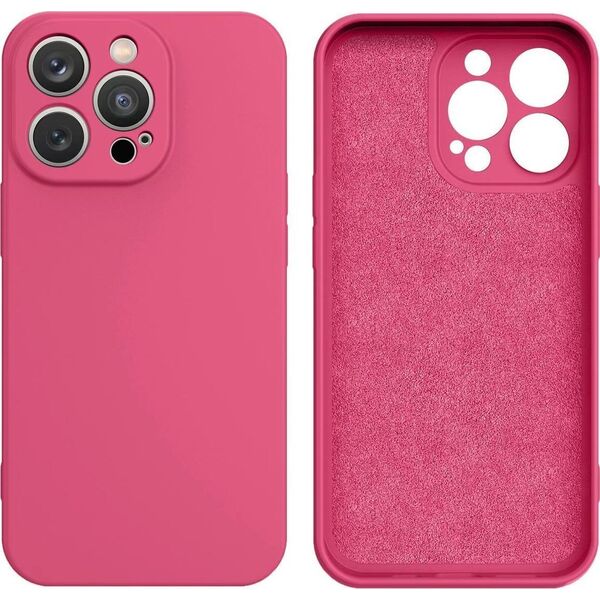 Hurtel Silicone case etui Samsung Galaxy A14 5G / Galaxy A14 silikonowy pokrowiec różowe 12781507 9145576273142